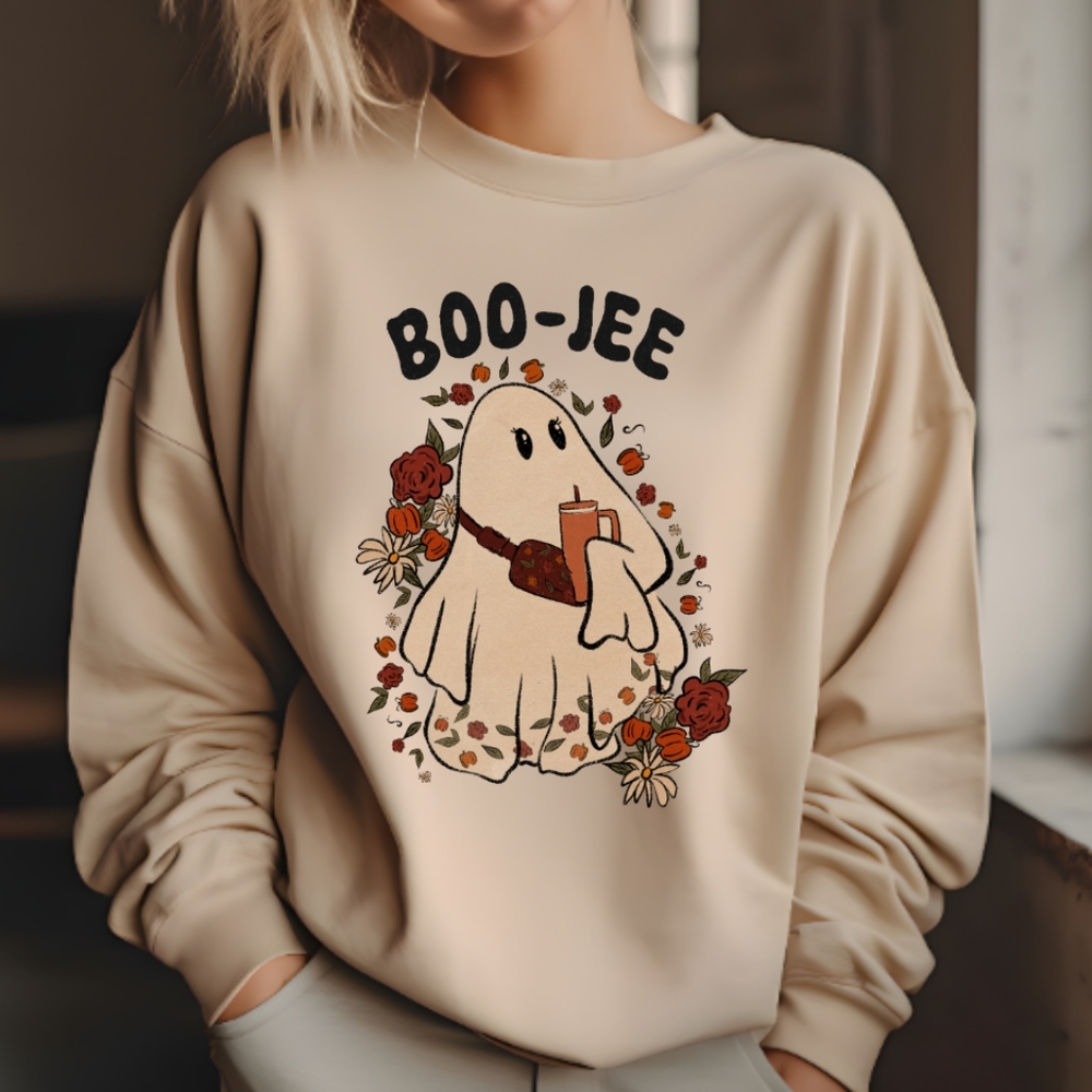 Boo jee ghost dtf transfer